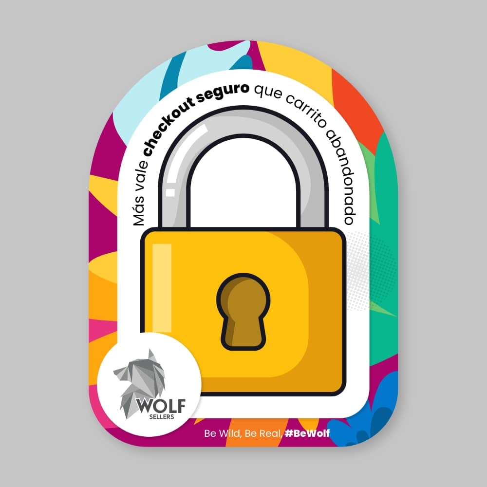 Sticker "Checkout Seguro" – La Regla de Oro del E-commerce